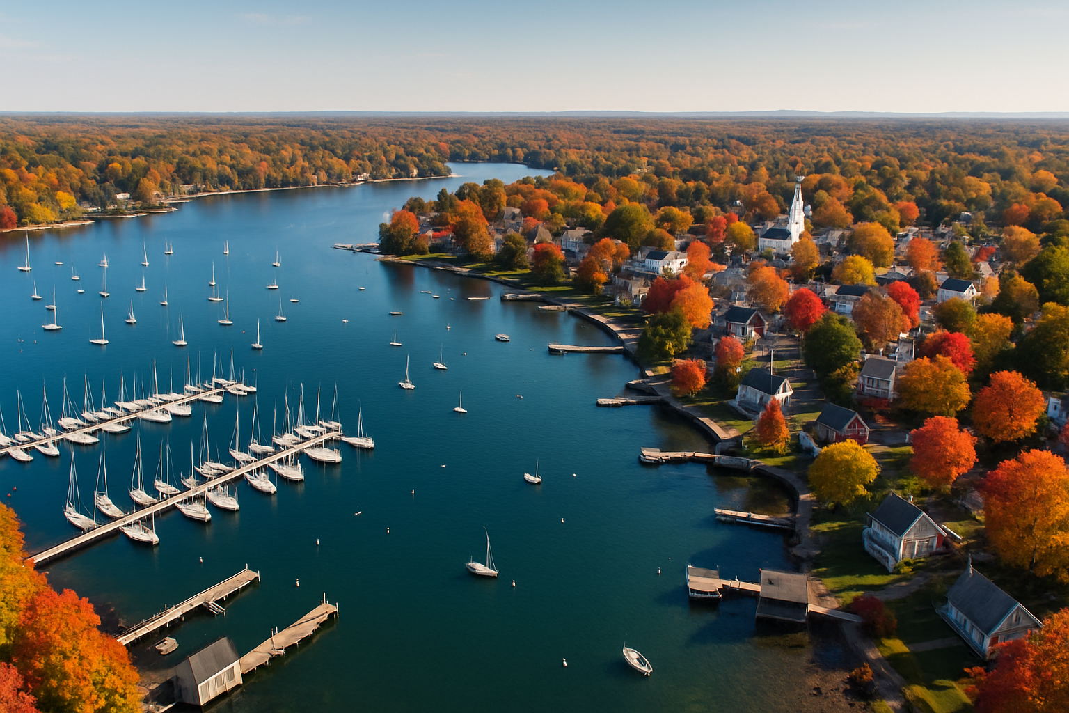 Vibrant Coastal Autumn