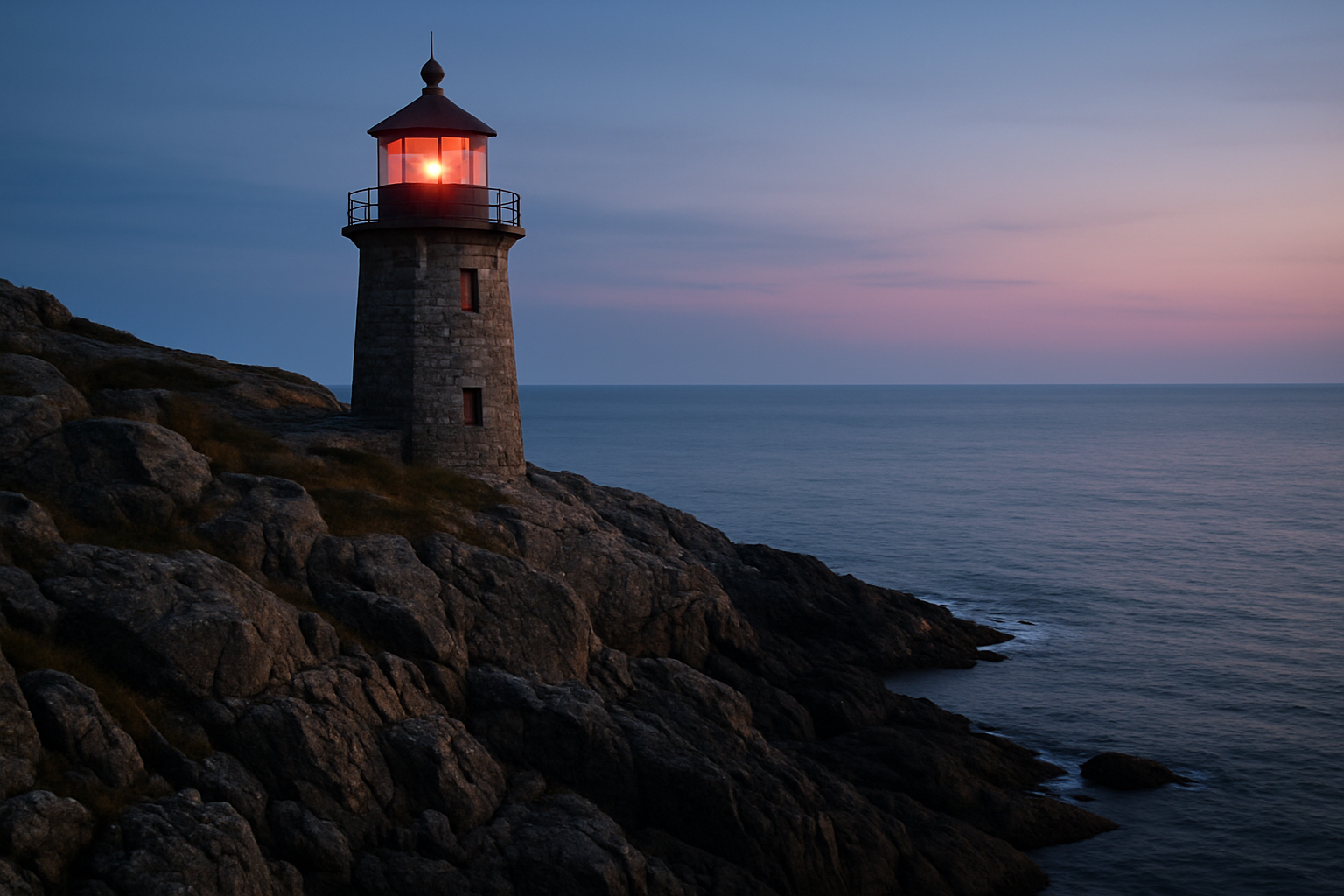 Lighthouse at Dusk