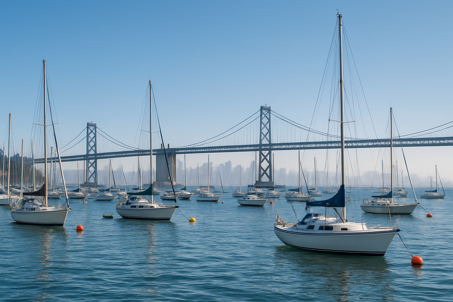 Bustling Harbor Scene
