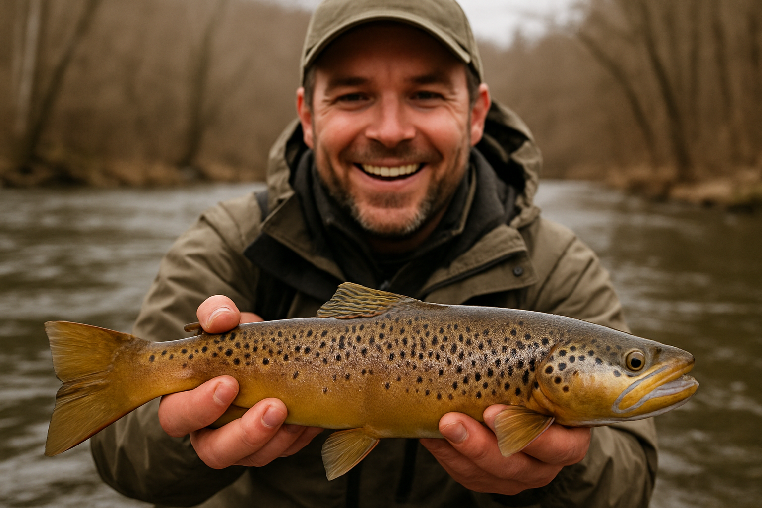 Proud Angler's Catch